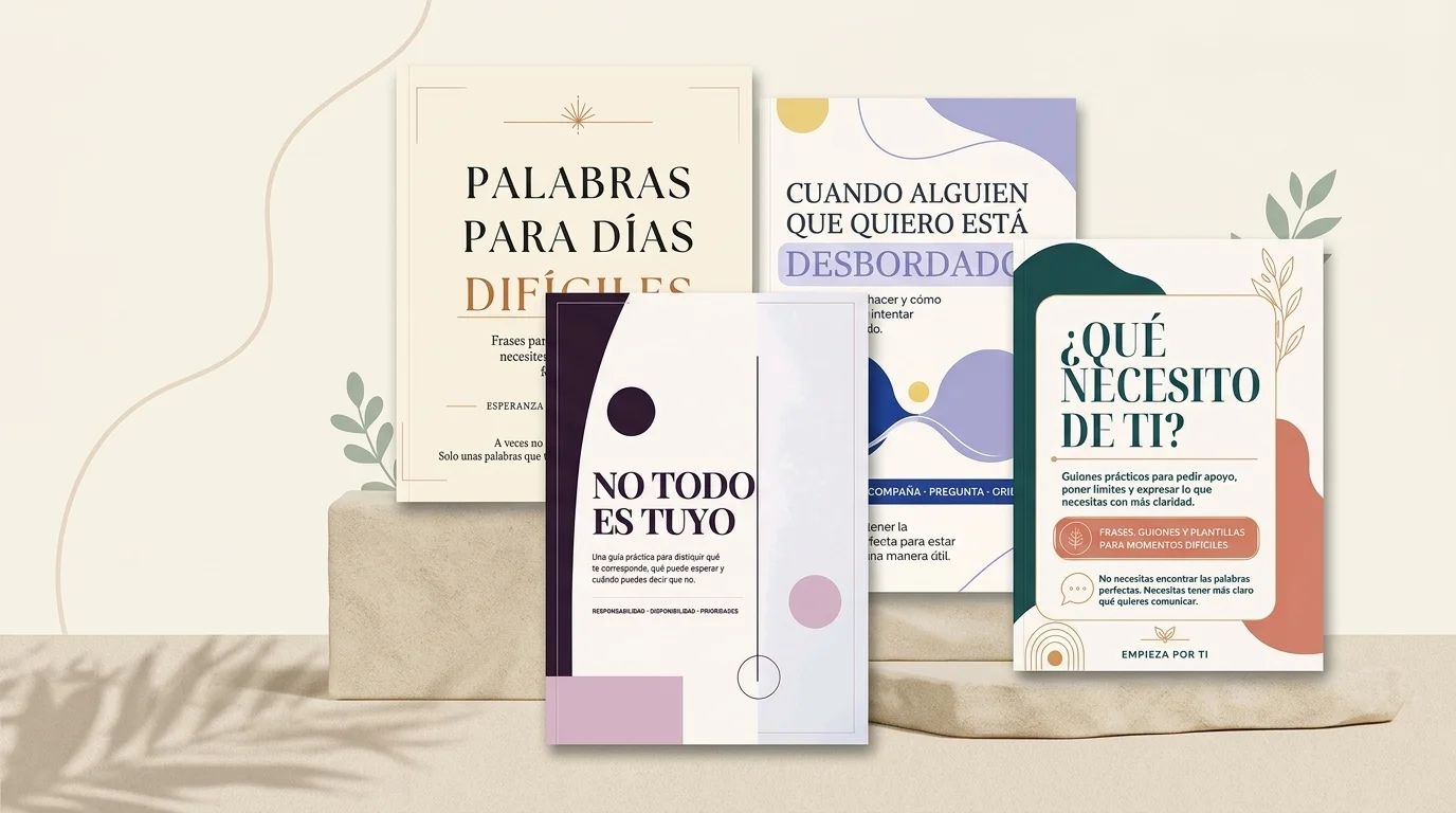 Las cuatro portadas del Kit para Momentos Difíciles